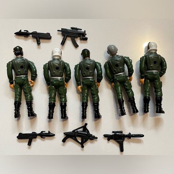 5 Desert Defender Action Figures (SGI, Sungold MFG. CO) 1980s. G.I Joe Toys 4” - Picture 2 of 2